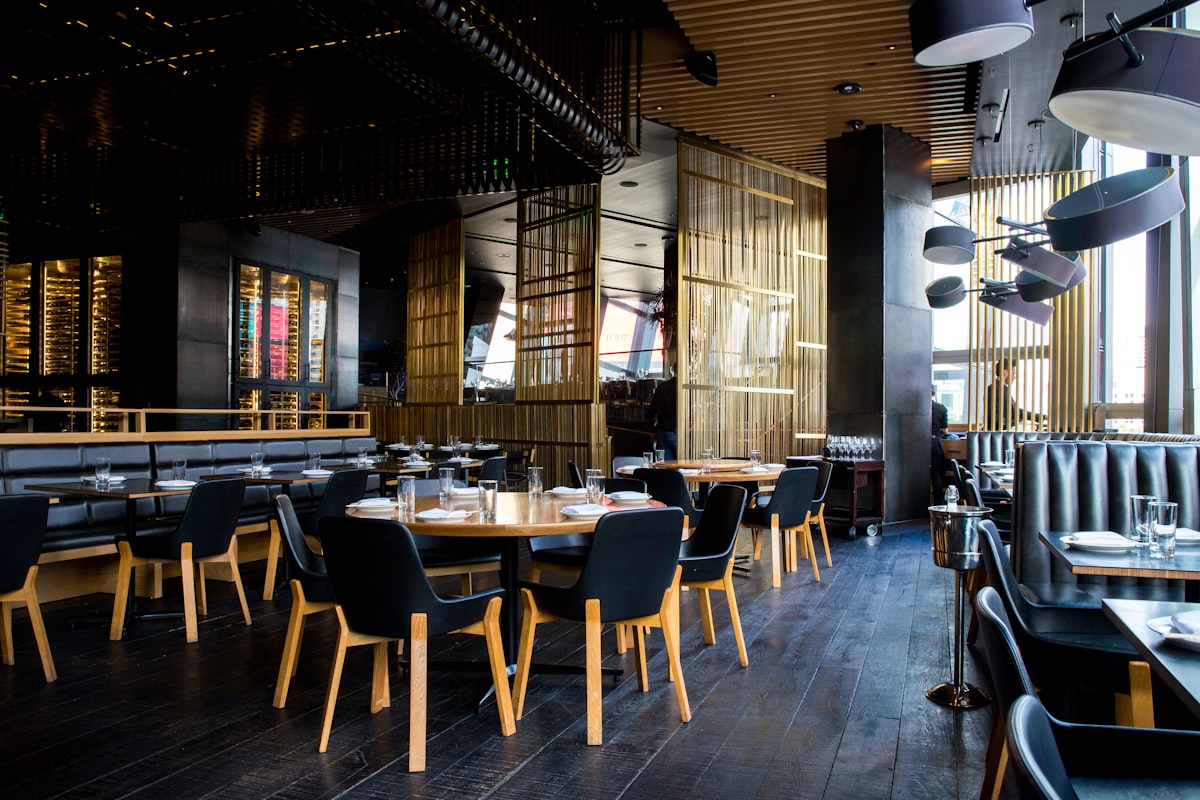 The Clay Landing dining room, elegant upscale interior